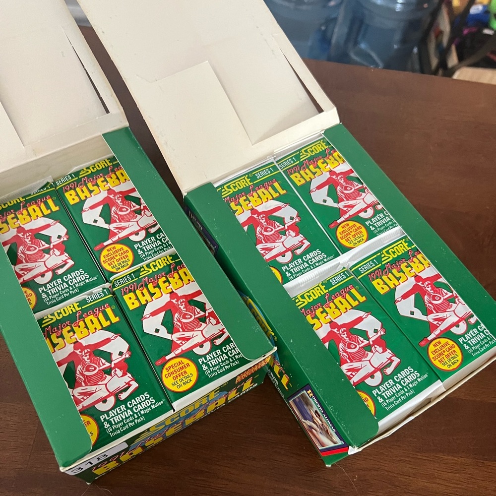 1991 score baseball cards.